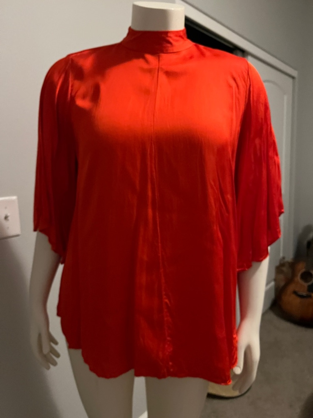 Lane Bryant Vibrant Red Mock-Neck Tunic